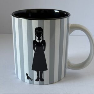 MGM Wednesday Addams Family Coffee Mug, "On Wednesdays We Wear Black,"